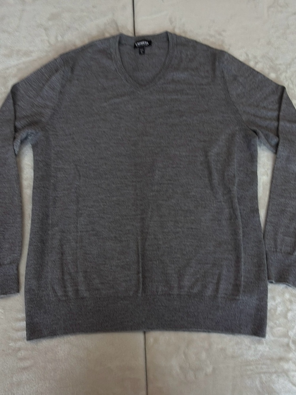 Express Men's Crewneck Sweater - Gray